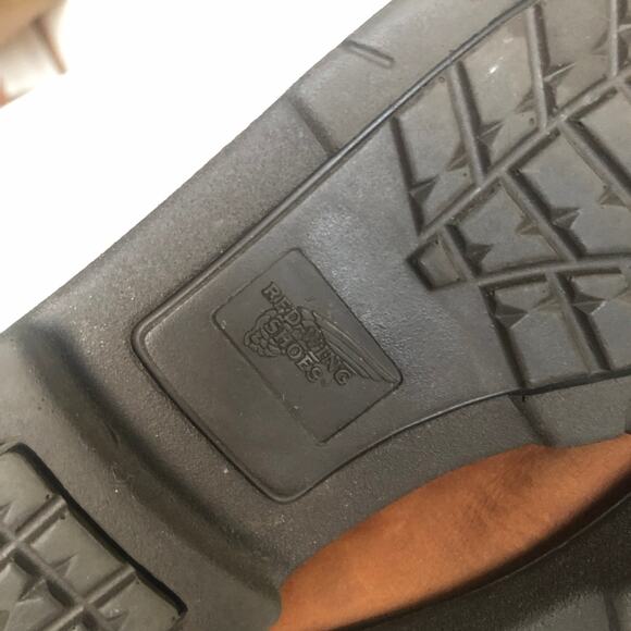 VTG 80s Red Wing Lace-Up Ankle Boots Brown Suede Leather Fringe Kiltie USA 7B - Picture 7 of 15